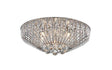 CRYSTAL Carlo 6lt Flush Ceiling Light Chrome - Comet Lighting