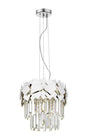 CRYSTAL Celine 4lt Ceiling Light Chrome - Comet Lighting