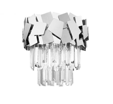 CRYSTAL Celine 4lt Semi-flush Ceiling Light Gold - Comet Lighting