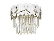 CRYSTAL Celine 5lt Semi-flush Ceiling Light Chrome - Comet Lighting