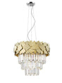 CRYSTAL Celine 6lt Ceiling Light Gold - Comet Lighting