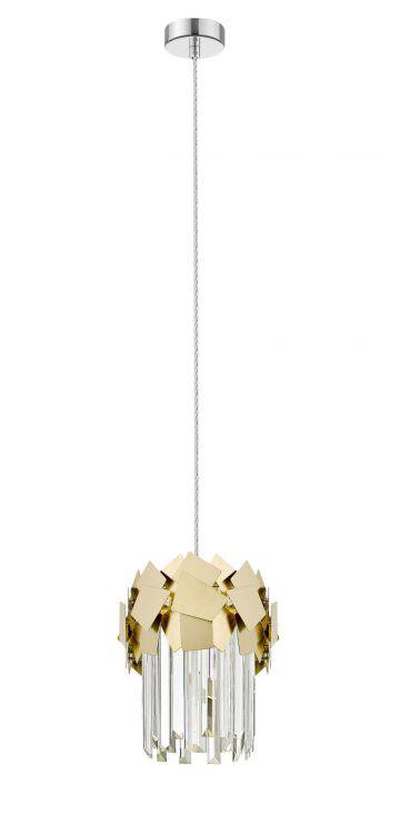 CRYSTAL Celine Ceiling Light Gold - Comet Lighting