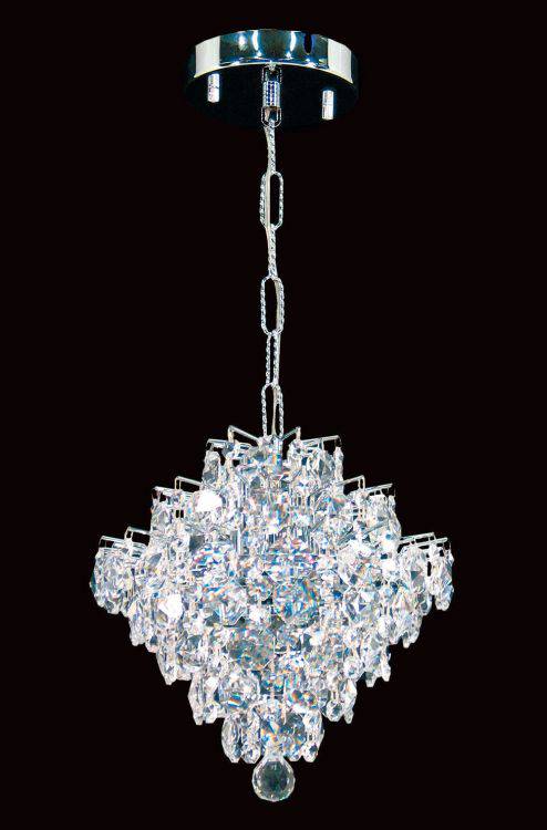 CRYSTAL Diamond Ceiling Light Chrome - Comet Lighting