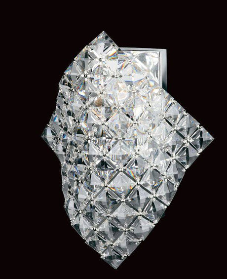 CRYSTAL Diamond Wall Light Chrome - Comet Lighting