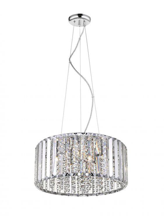 CRYSTAL Diore 5lt Ceiling Light Chrome - Comet Lighting