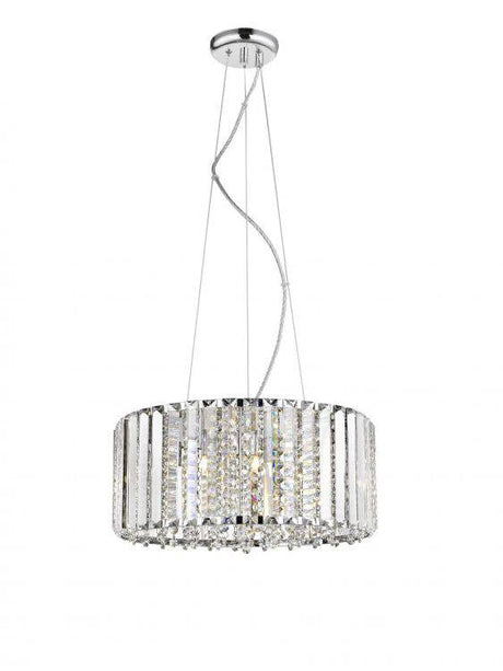 CRYSTAL Diore 6lt Ceiling Light Chrome - Comet Lighting