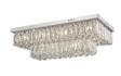 CRYSTAL Lilou 12lt Ceiling Light Chrome - Comet Lighting