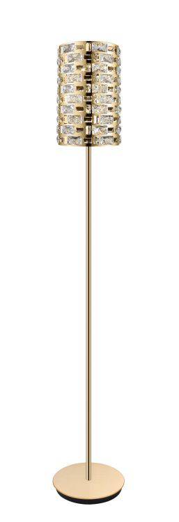 CRYSTAL Lola 3lt Floor Lamp Gold - Comet Lighting