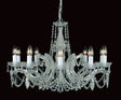 CRYSTAL Marie Theresa 10lt Ceiling Light Chrome - Comet Lighting