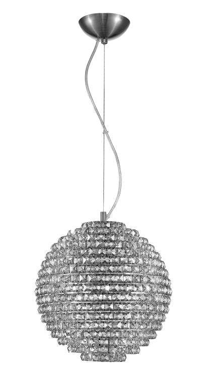 CRYSTAL Nord 5lt Ceiling Light Chrome - Comet Lighting