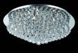 CRYSTAL Parma 12lt Flush Ceiling Light Chrome - Comet Lighting