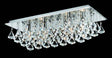 CRYSTAL Parma 6lt Ceiling Light Chrome - Comet Lighting