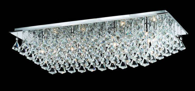 CRYSTAL Parma 8lt Ceiling Light Chrome - Comet Lighting