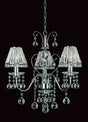 CRYSTAL Perpignan 3lt Ceiling Light Chrome - Comet Lighting