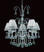 CRYSTAL Perpignan 5lt Ceiling Light Chrome - Comet Lighting