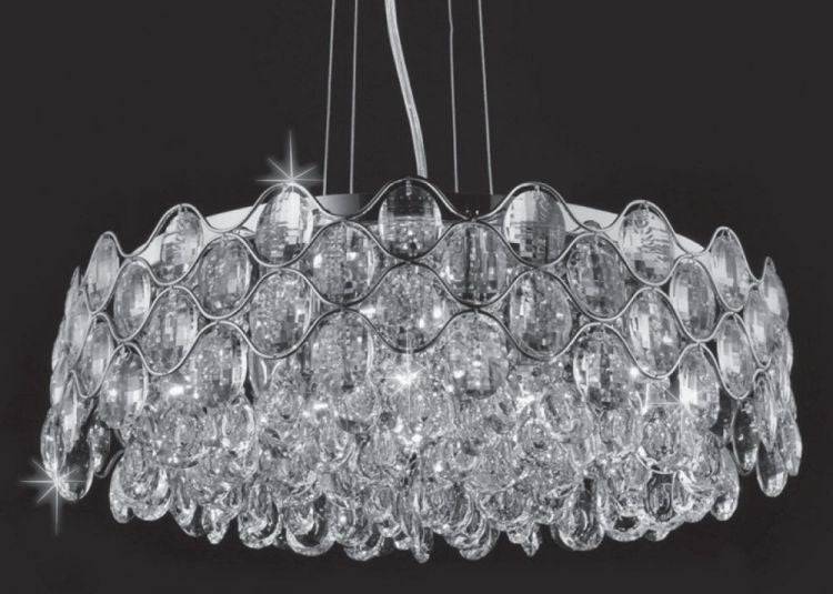 CRYSTAL Raina 12lt Ceiling Light Chrome - Comet Lighting