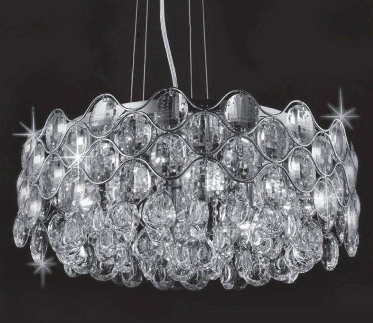 CRYSTAL Raina 8lt Ceiling Light Chrome - Comet Lighting