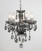 CRYSTAL Rodeo 4lt Ceiling Light Chrome/Smoke - Comet Lighting