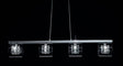 CRYSTAL Sonja 4lt Bar Ceiling Light Chrome - Comet Lighting