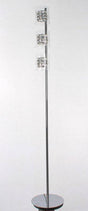 CRYSTAL Sonja Floor Lamp Chrome - Comet Lighting