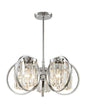 CRYSTAL Talin 5lt Ceiling Light Chrome - Comet Lighting