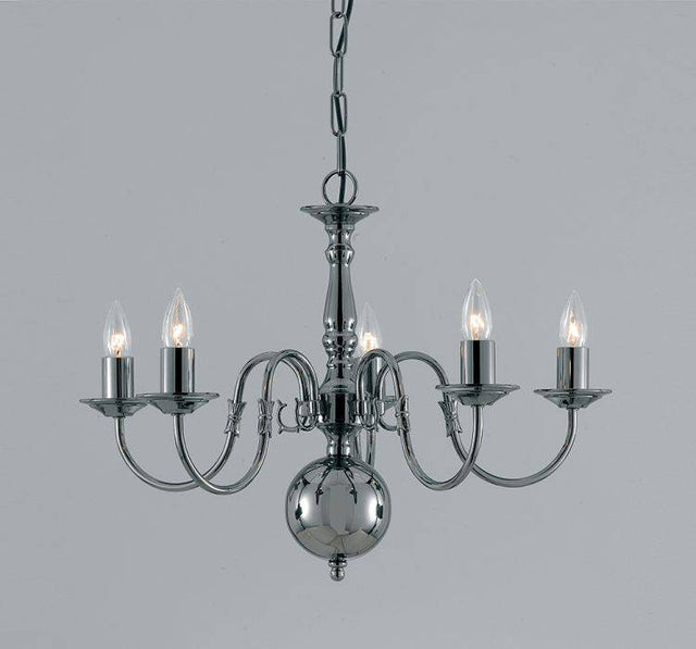 FLEMISH 5lt Ceiling Light Gunmetal - Comet Lighting