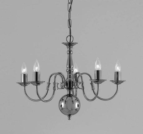 FLEMISH 5lt Ceiling Light Pewter - Comet Lighting