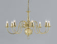 FLEMISH 8lt Ceiling Light Polished Brass - Comet Lighting