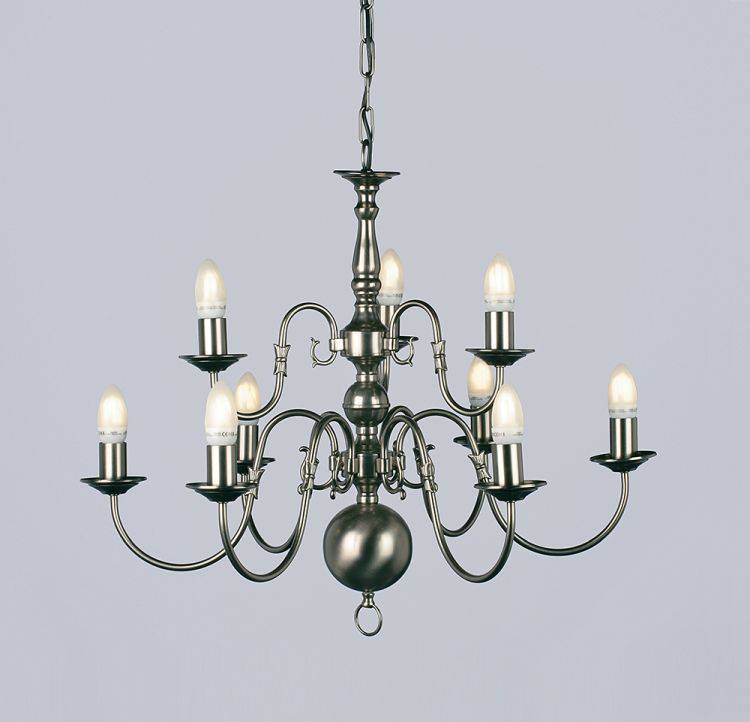 FLEMISH 9lt Ceiling Light Pewter - Comet Lighting