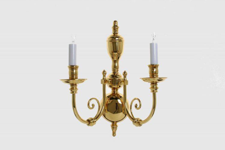 FLEMISH Beveren Wall Light Polished Brass - Comet Lighting