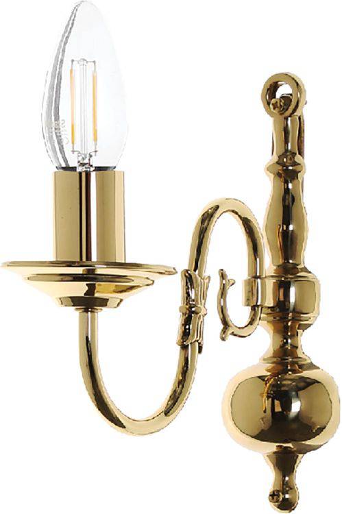 FLEMISH Wall Light Polished Brass - Comet Lighting