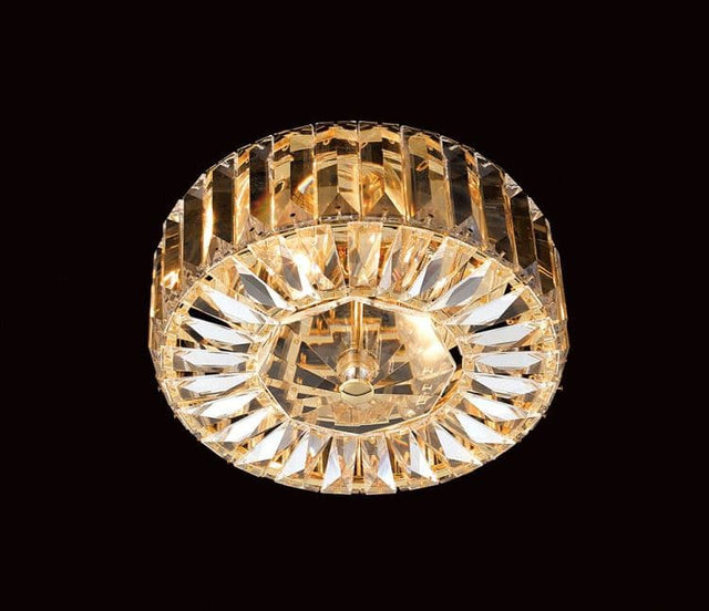 FLUSH Seville 2lt Ceiling Light Gold - Comet Lighting