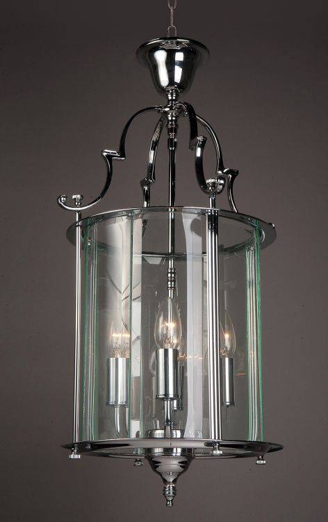 LANTERN Colchester 4lt Ceiling Light Chrome - Comet Lighting