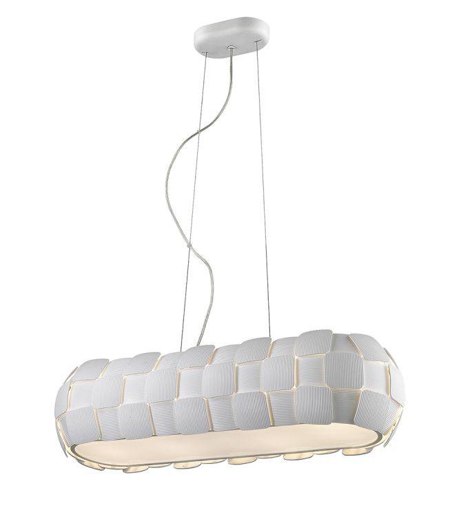 RUSSELL Brigitte 4lt Ceiling Light White - Comet Lighting