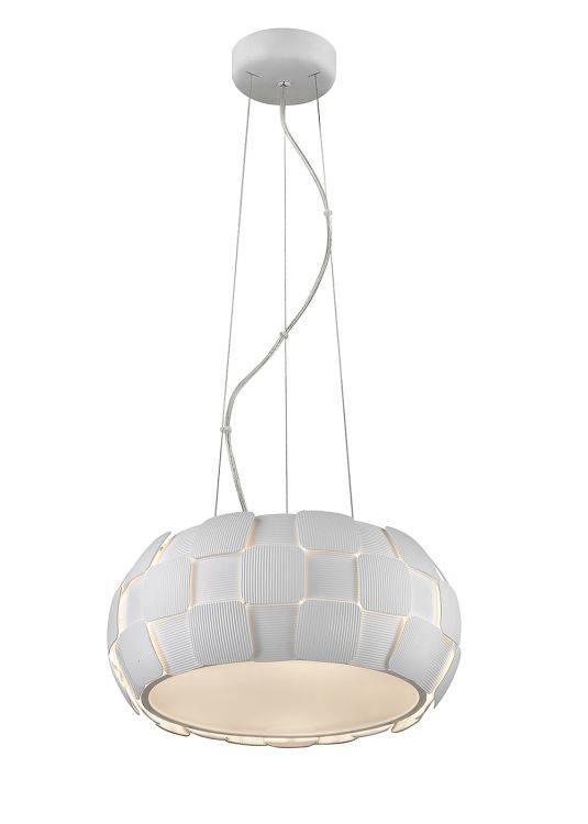 RUSSELL Brigitte 5lt Ceiling Light White - Comet Lighting