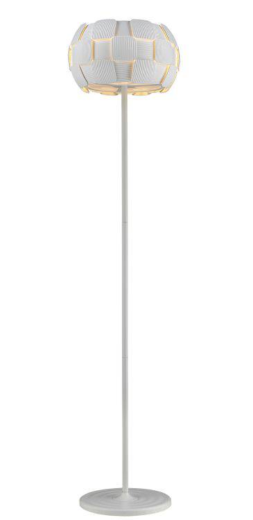 RUSSELL Brigitte Floor Lamp White - Comet Lighting