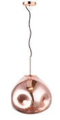 RUSSELL Nina 1lt Large Ceiling Light Copper - Comet Lighting