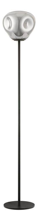 RUSSELL Nina Floor Lamp Chrome/Black - Comet Lighting