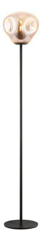 RUSSELL Nina Floor Lamp Gold/Black - Comet Lighting