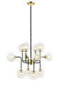 RUSSELL Remy 12lt Ceiling Light Gold/Matt Black - Comet Lighting