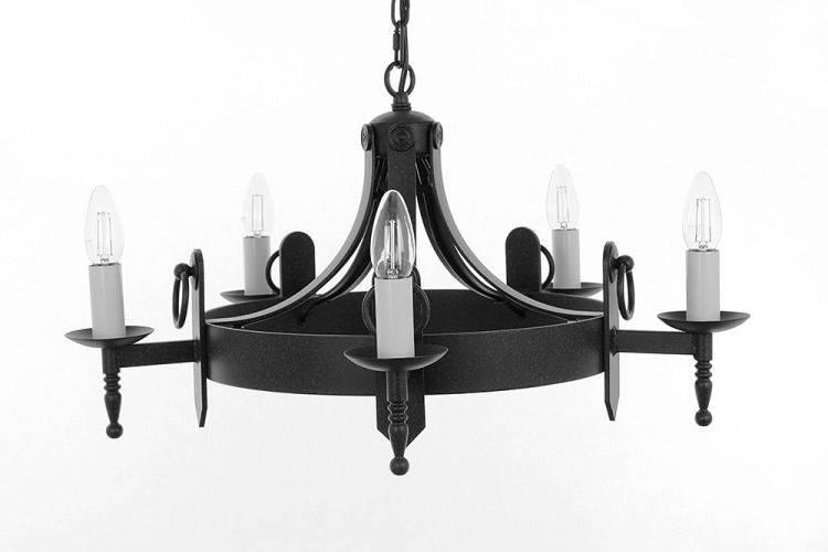 SMITHBROOK Mitre 5lt Ceiling Light Matt Black - Comet Lighting