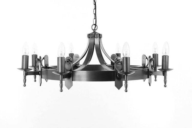 SMITHBROOK Mitre 8lt Ceiling Light Aged - Comet Lighting