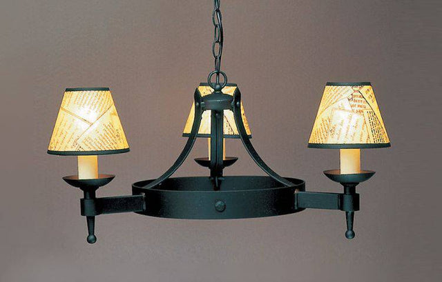 SMITHBROOK Saxon 3lt Ceiling Light Matt Black - Comet Lighting