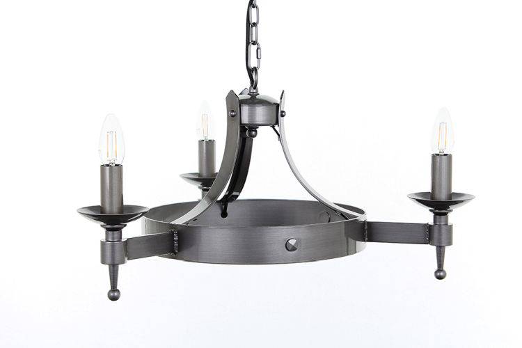 SMITHBROOK Saxon 3lt Ceiling Light Sterling - Comet Lighting