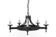 SMITHBROOK Saxon 5lt Ceiling Light Matt Black - Comet Lighting