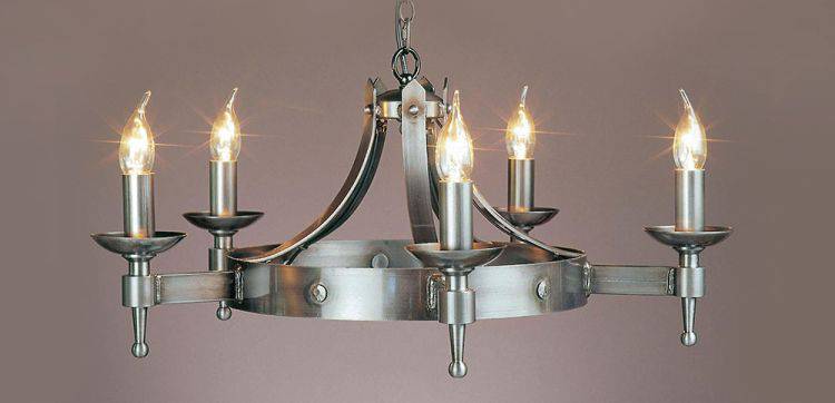 SMITHBROOK Saxon 5lt Ceiling Light Sterling - Comet Lighting