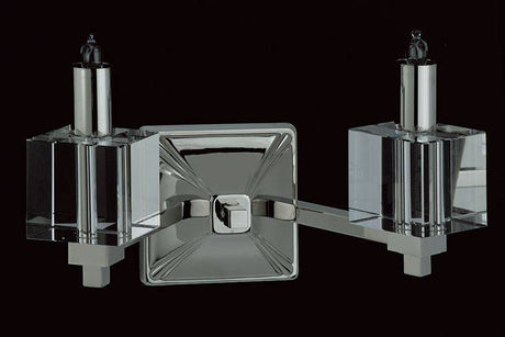 STARLITE Cube 2lt Wall Light A Nickel - Comet Lighting