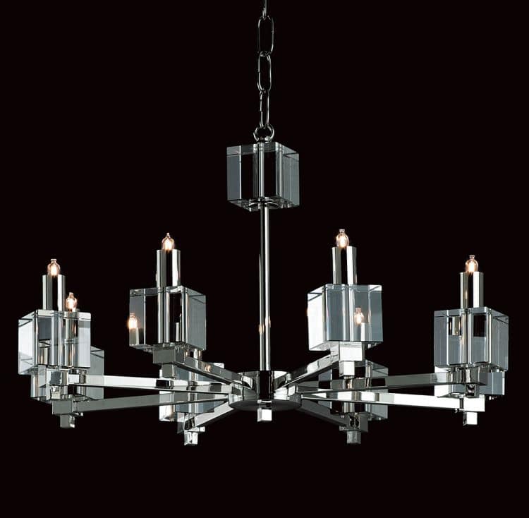 STARLITE Cube 8lt Ceiling Light A Nickel - Comet Lighting