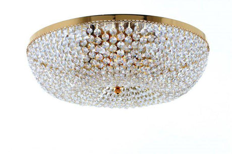 STARLITE Essen 6lt Flush Ceiling Light Gold - Comet Lighting