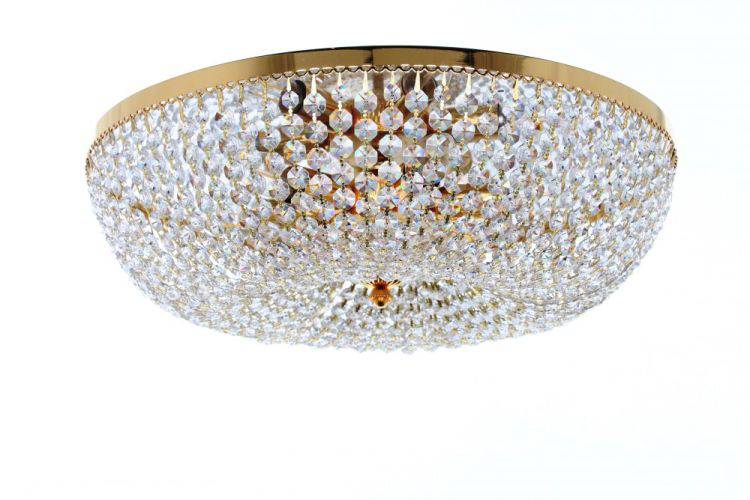 STARLITE Essen 6lt Flush Ceiling Light Gold - Comet Lighting